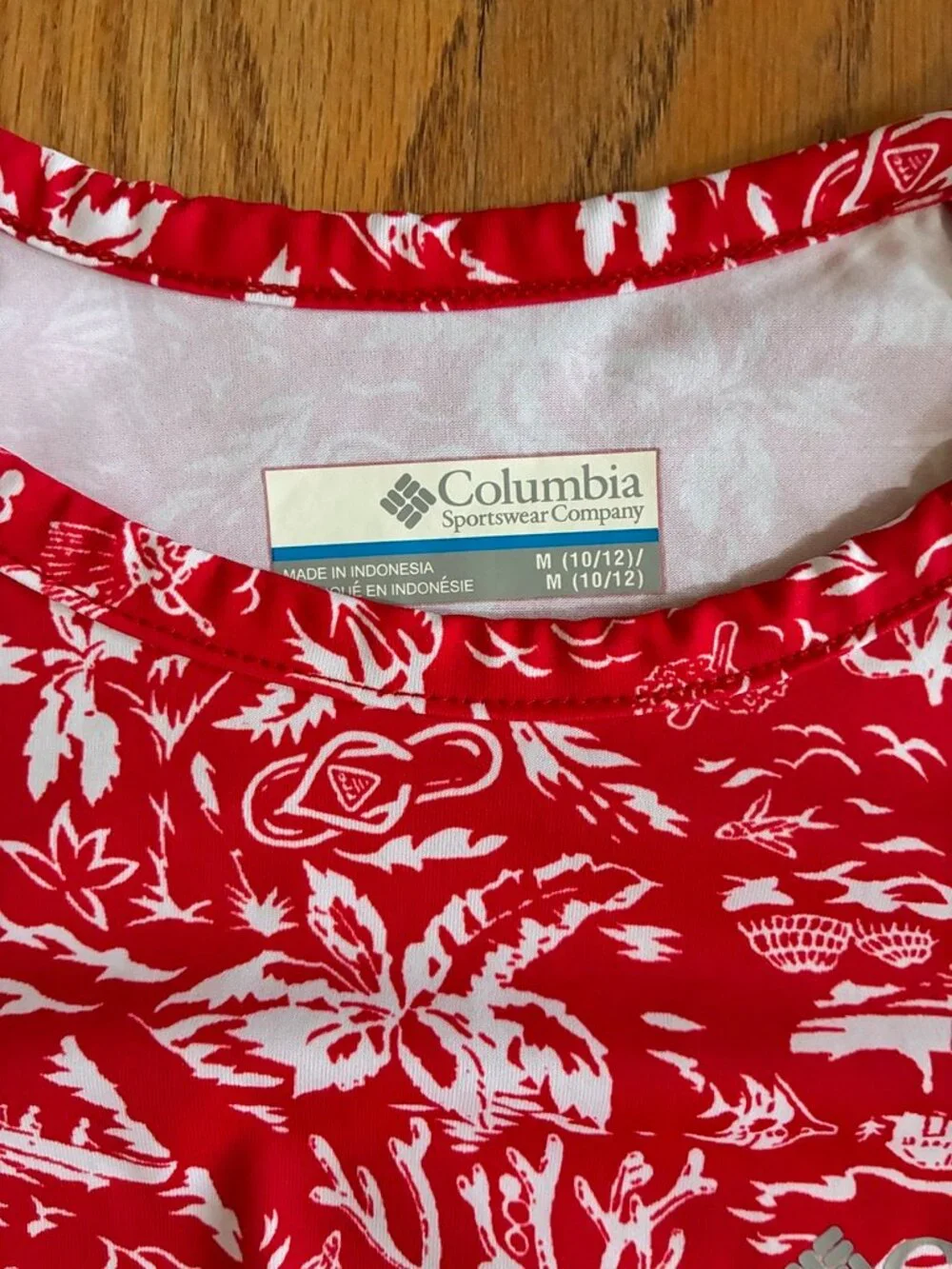 Columbia Girls Red Outdoor Print Adventure Dress Medium 10/12